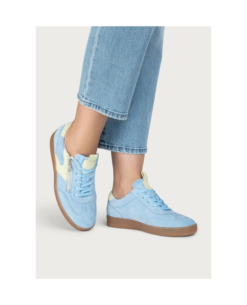 VITAFORM-Veloursleder-Sneaker-hellblau