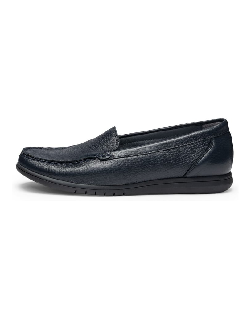 VITAFORM-Hirschleder-Slipper-navy