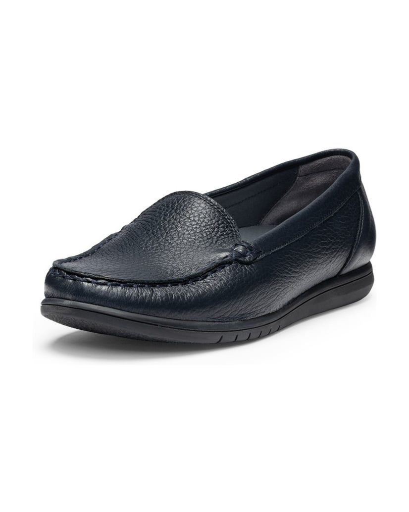 VITAFORM-Hirschleder-Slipper-navy