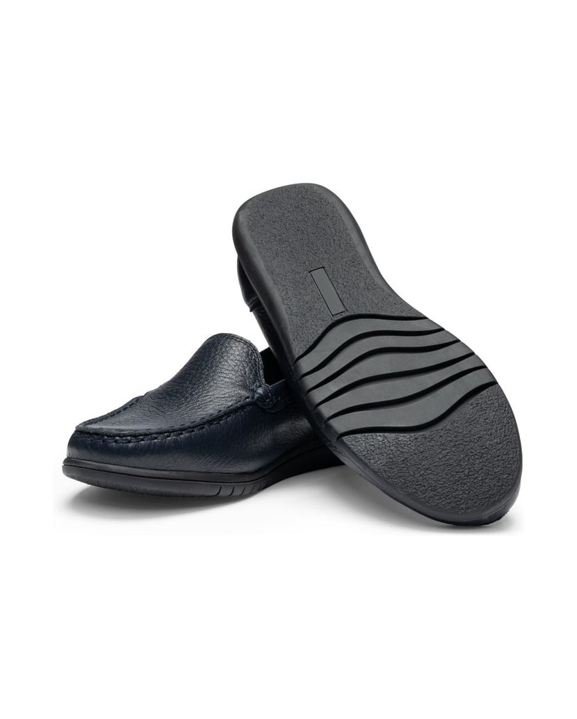 VITAFORM-Hirschleder-Slipper-navy