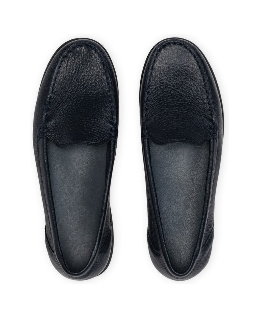 VITAFORM-Hirschleder-Slipper-navy