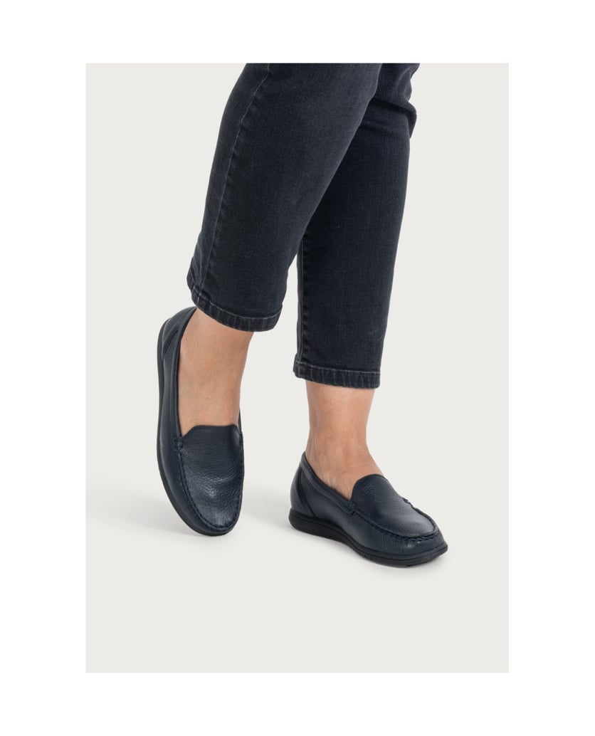 VITAFORM-Hirschleder-Slipper-navy