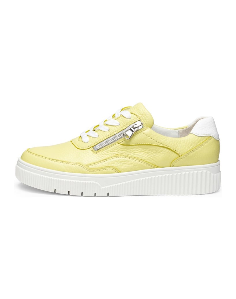 VITAFORM-Hirschleder-Sneaker-gelb