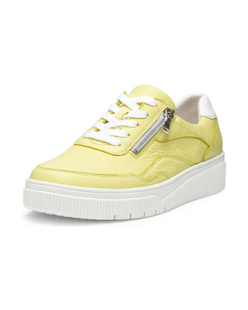 VITAFORM-Hirschleder-Sneaker-gelb