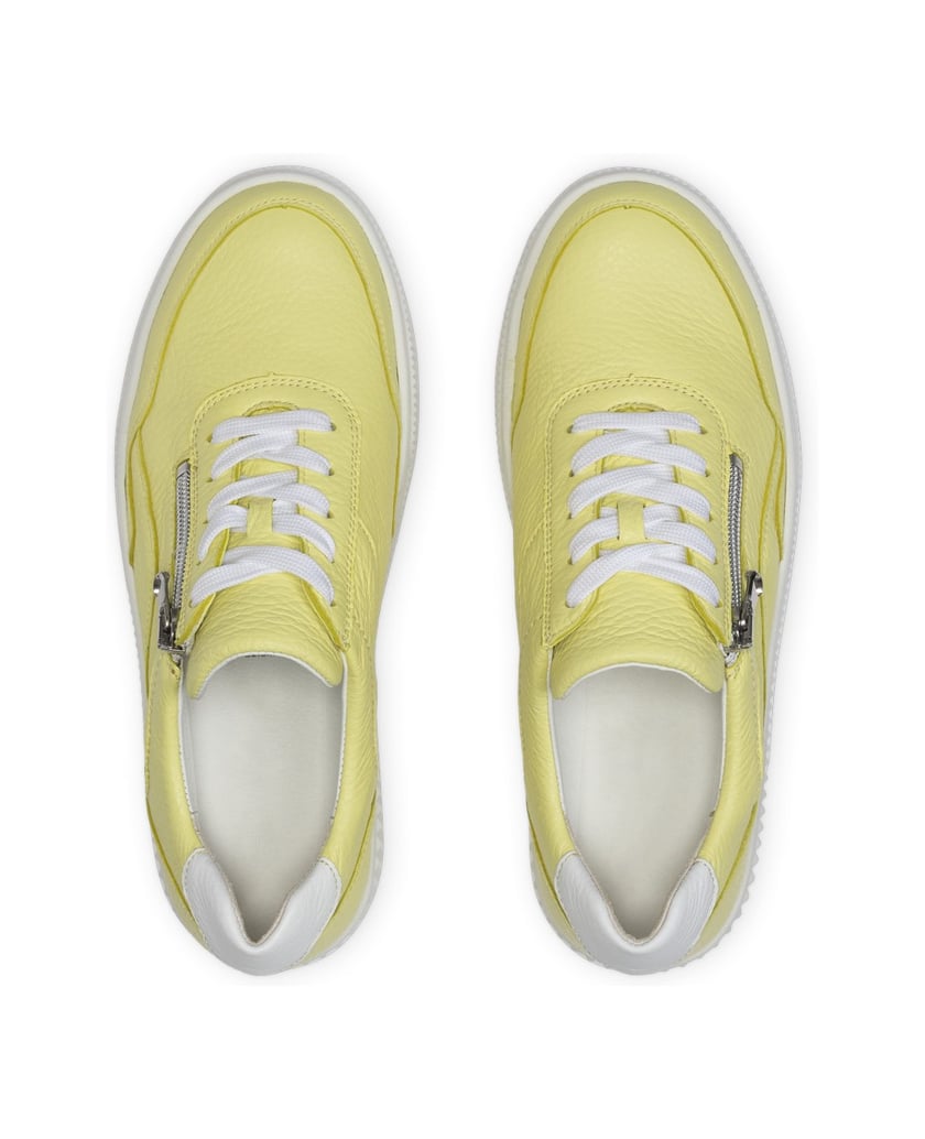 VITAFORM-Hirschleder-Sneaker-gelb