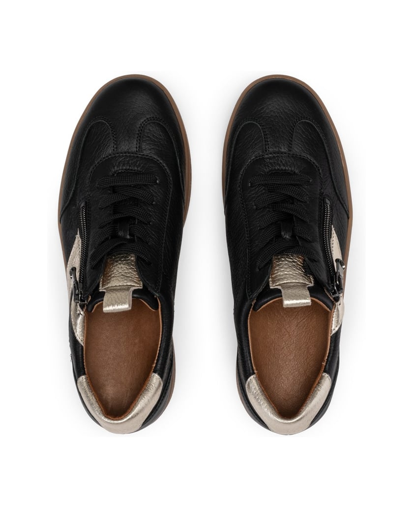 VITAFORM-Hirschleder-Sneaker-schwarz