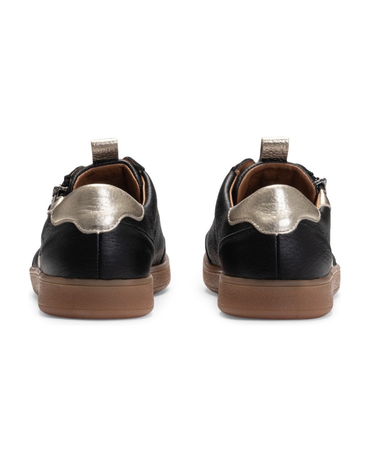 VITAFORM-Hirschleder-Sneaker-schwarz