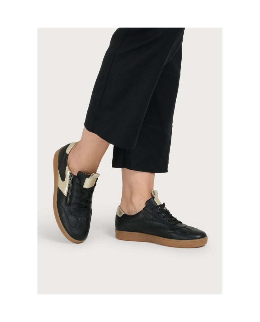 VITAFORM-Hirschleder-Sneaker-schwarz