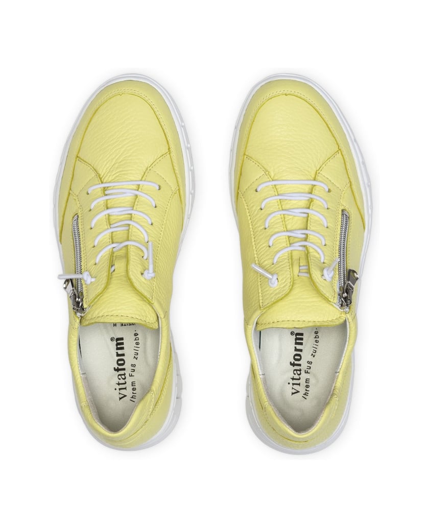 VITAFORM-Hirschleder-Sneaker-gelb