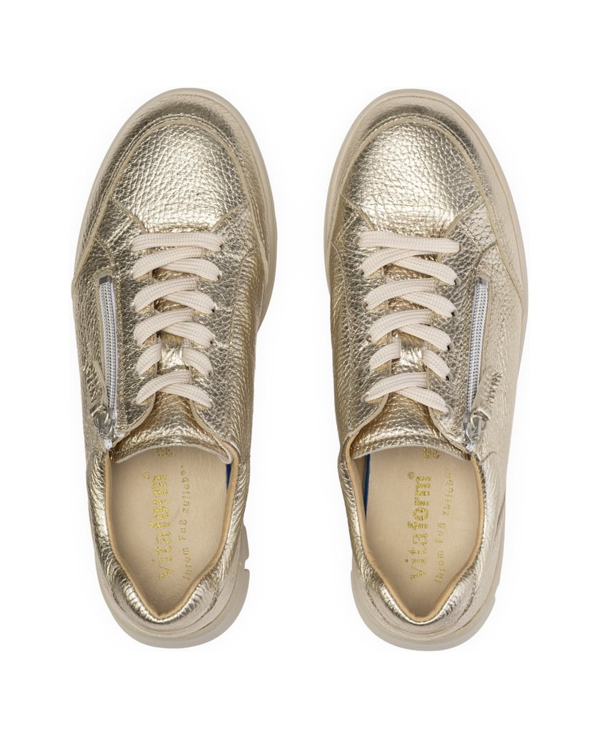 VITAFORM-Hirschleder-Sneaker-gold