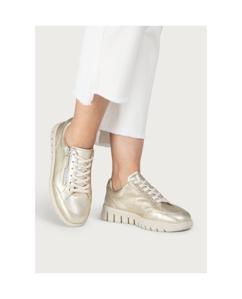 VITAFORM-Hirschleder-Sneaker-gold