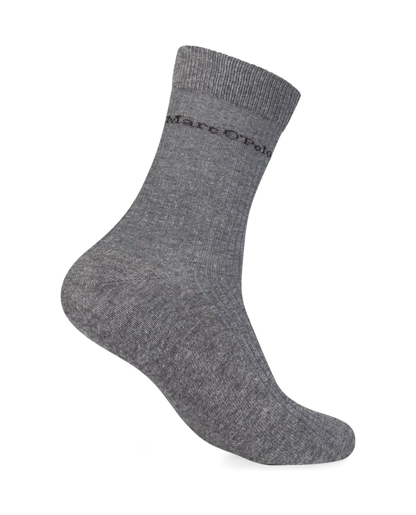 Marc-O´Polo-Socken-Classics-Organic-Rib-grau