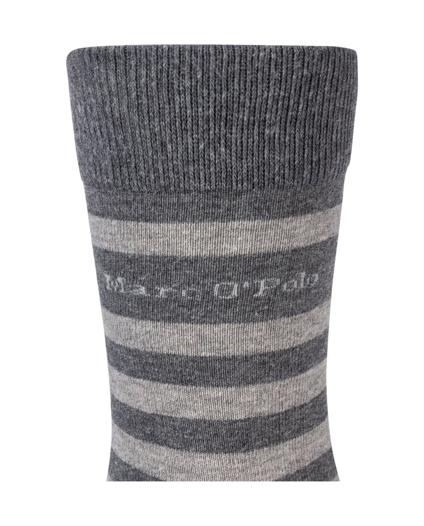 Marc-O´Polo-Socken-Classics-Organic-Bold-Stripes-grau