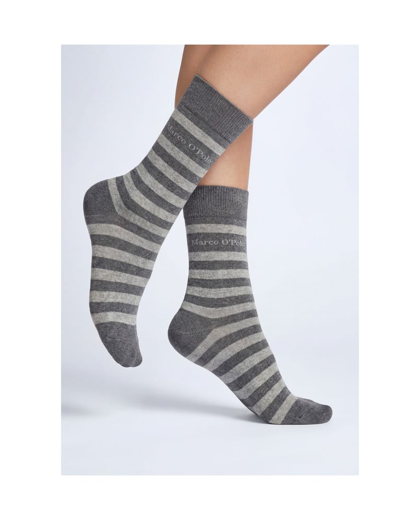 Marc-O´Polo-Socken-Classics-Organic-Bold-Stripes-grau
