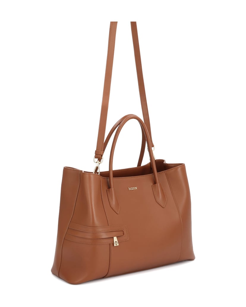 Kazar-Brown-leather-tote-bag-hnedá