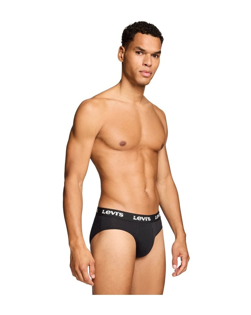 Levis-Herren-Slip-2er-Pack-Repeat-Logo-Brief-2P-schwarz