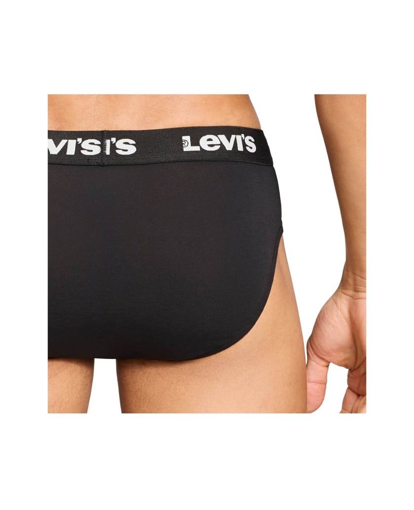 Levis-Herren-Slip-2er-Pack-Repeat-Logo-Brief-2P-schwarz