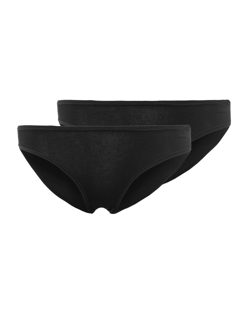 Skiny-Damen-Slip-2er-Pack-Advantage-Cotton-Stretch-Bikini-Briefs-schwarz