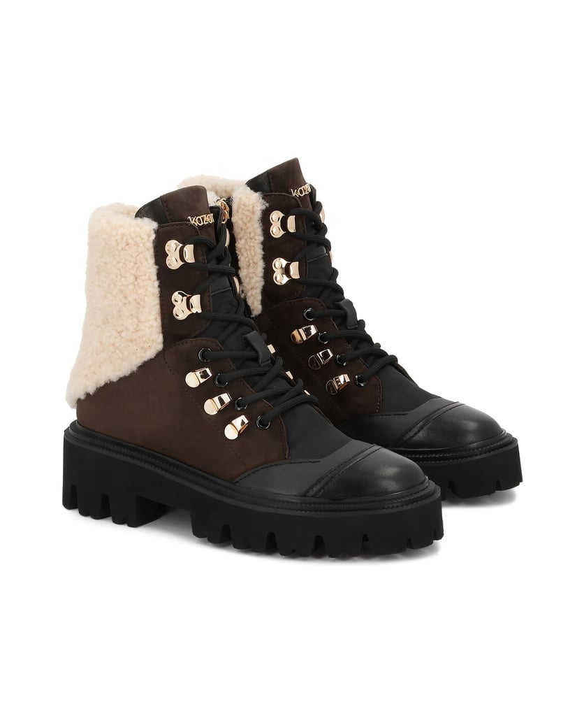 Kazar-Suede-boots-with-sheep's-wool-tmavá-hnedá