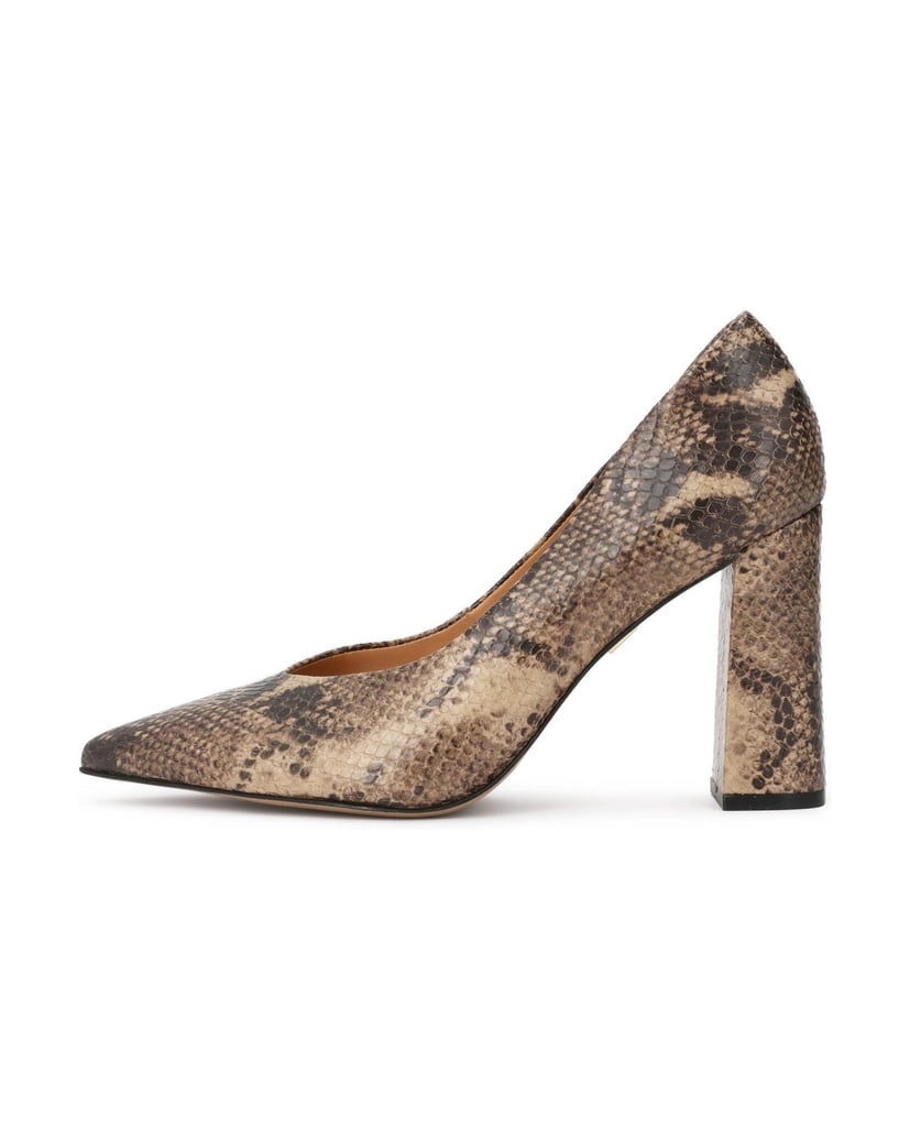 Kazar-Elegant-pumps-with-snake-leather-motif-béžová