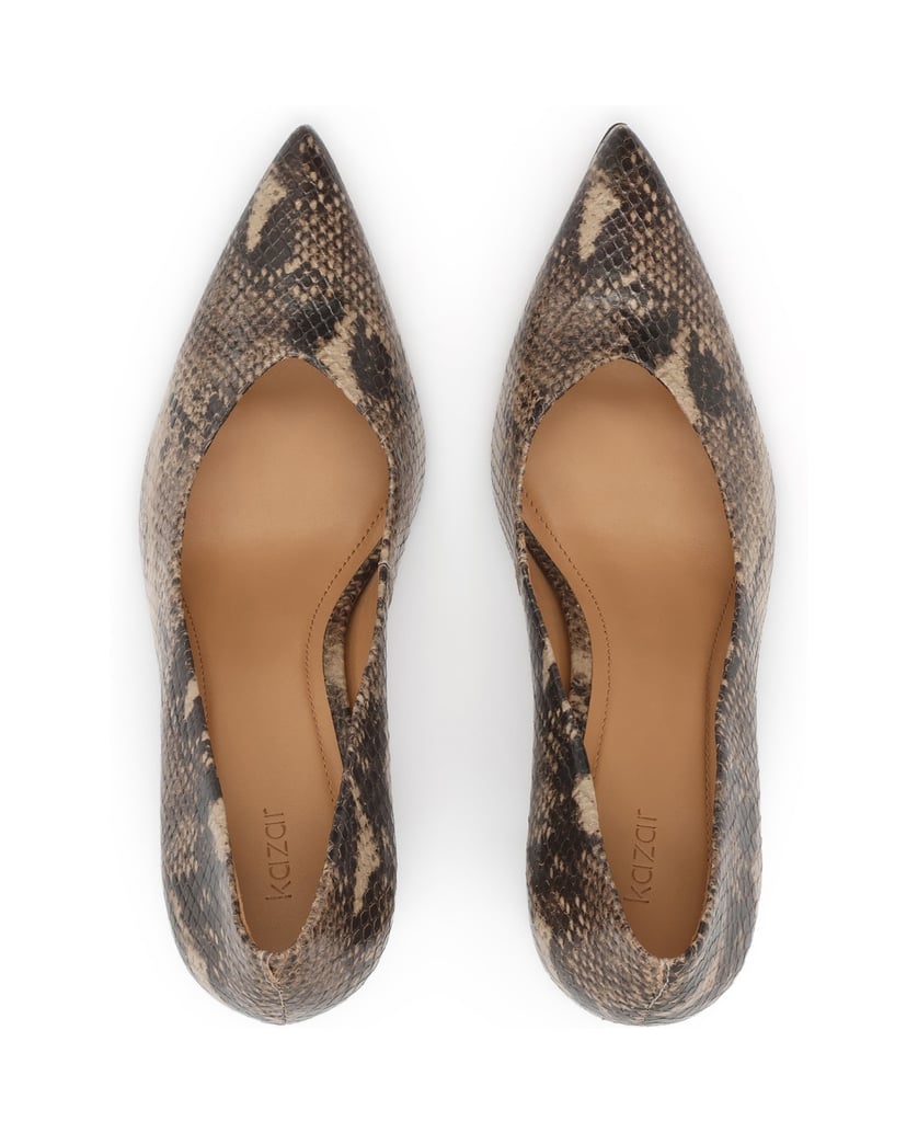 Kazar-Elegant-pumps-with-snake-leather-motif-béžová