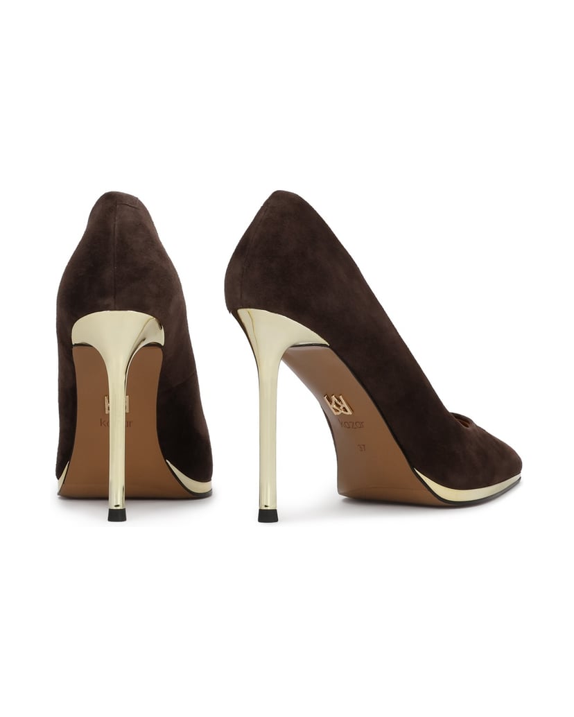 Kazar-Dark-brown-suede-pumps-with-metal-heel-tmavá-hnedá