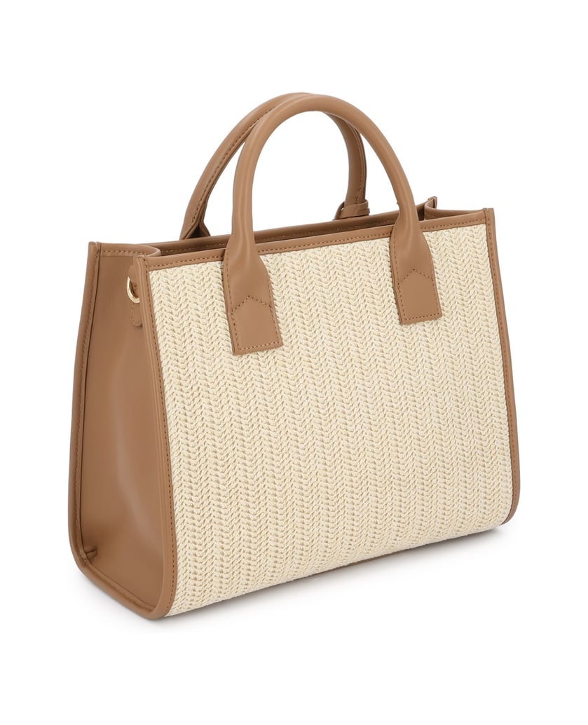 Kazar-Light-brown-handbag-with-beige-raffia-béžová