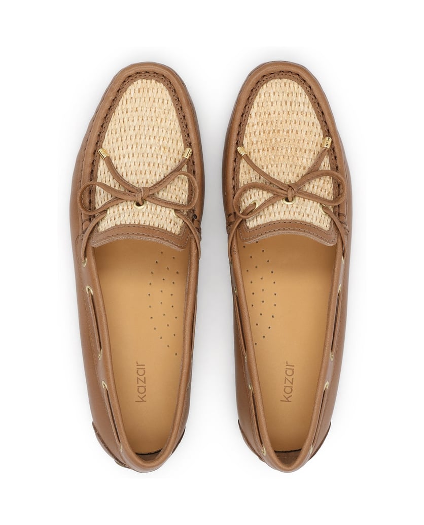 Kazar-Light-brown-moccasins-with-raffia-ťavia