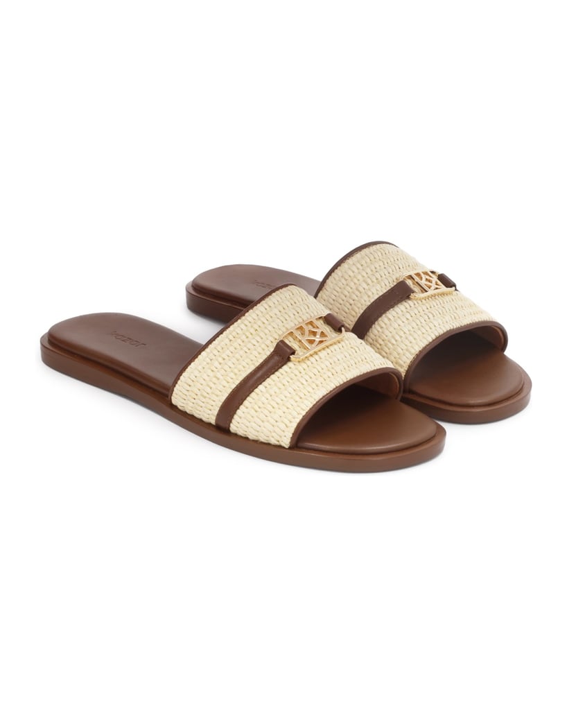 Kazar-Summer-slides-in-raffia-and-brown-leather-béžová