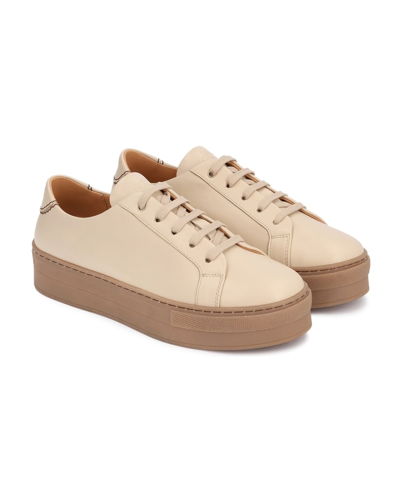 Kazar-Beige-sneakers-on-a-light-brown-sole-béžová