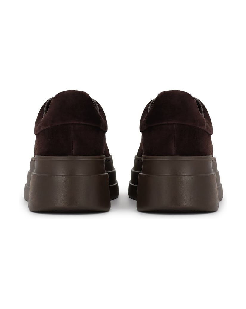 Kazar-Dark-brown-sneakers-on-platform-with-logo-tmavá-hnedá