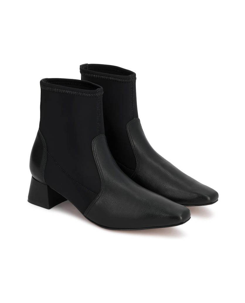 Kazar-Sock-booties-with-suede-accents-čierna