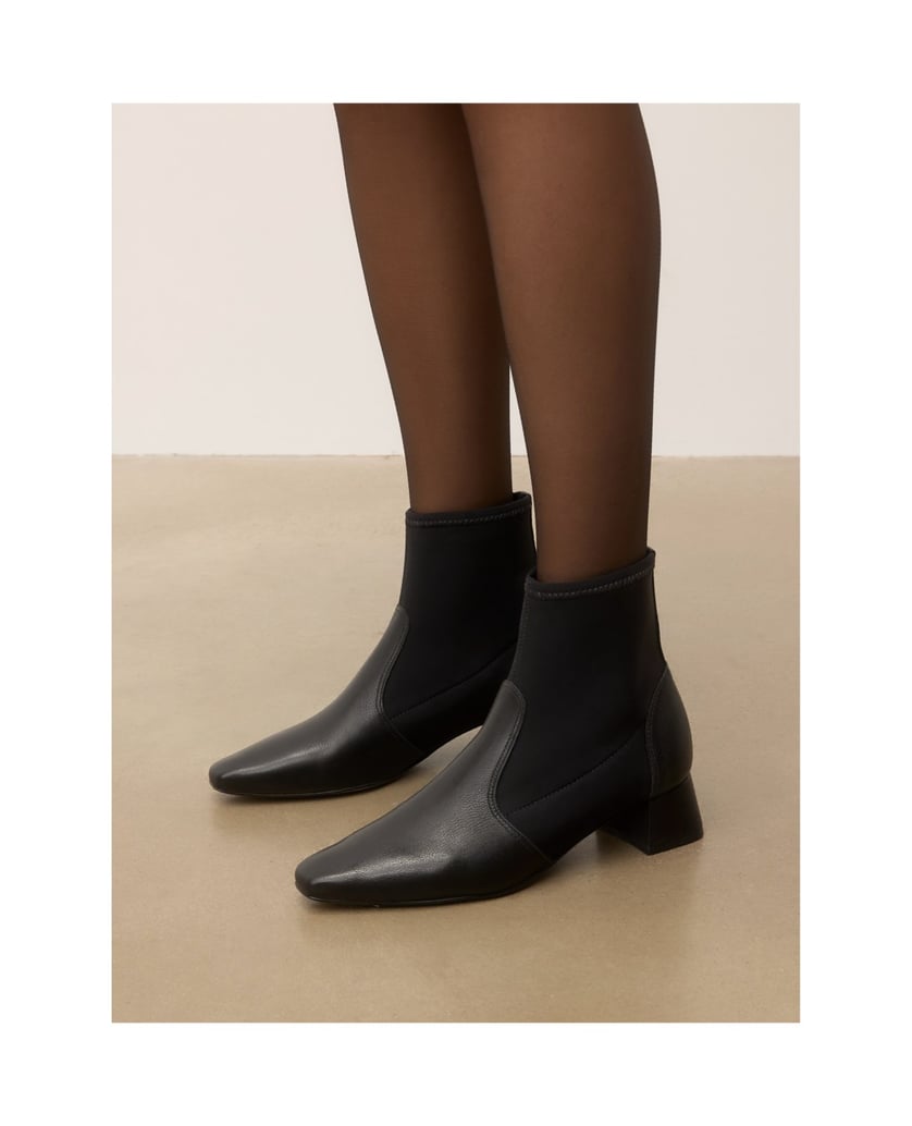 Kazar-Sock-booties-with-suede-accents-čierna