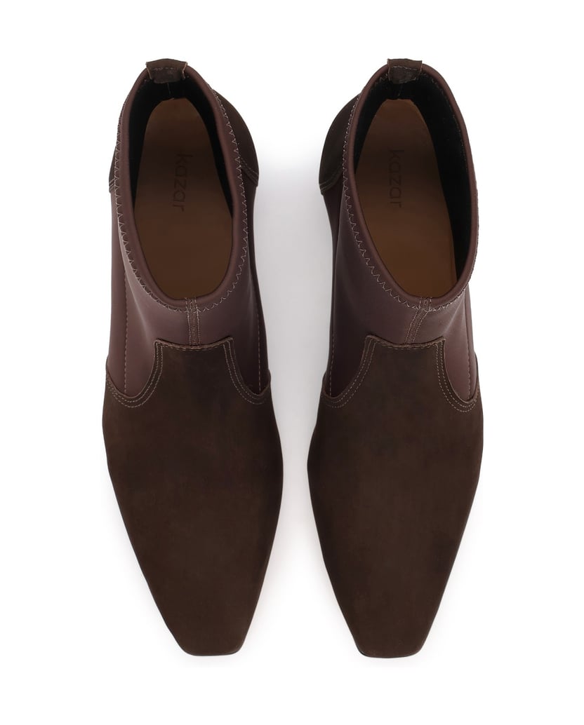 Kazar-Booties-with-sock-upper-tmavá-hnedá