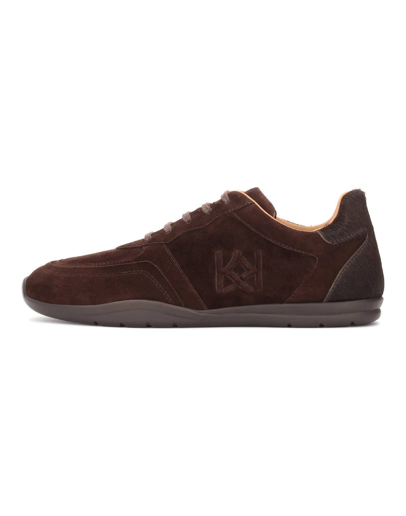 Kazar-Suede-sneakers-with-a-hair-on-leather-insert-tmavá-hnedá