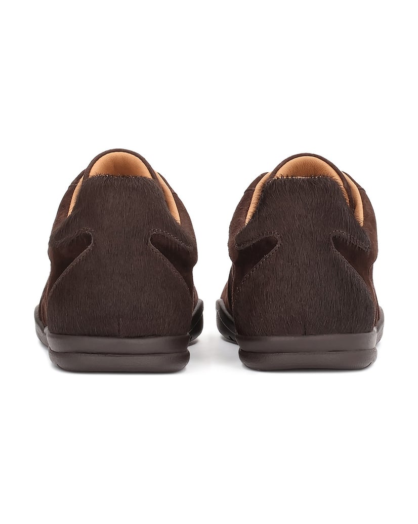 Kazar-Suede-sneakers-with-a-hair-on-leather-insert-tmavá-hnedá