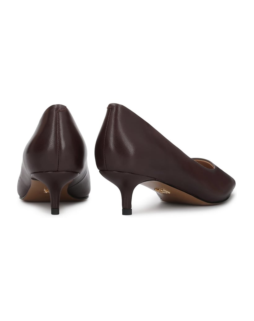 Kazar-Maroon-pumps-with-low-heel-červená