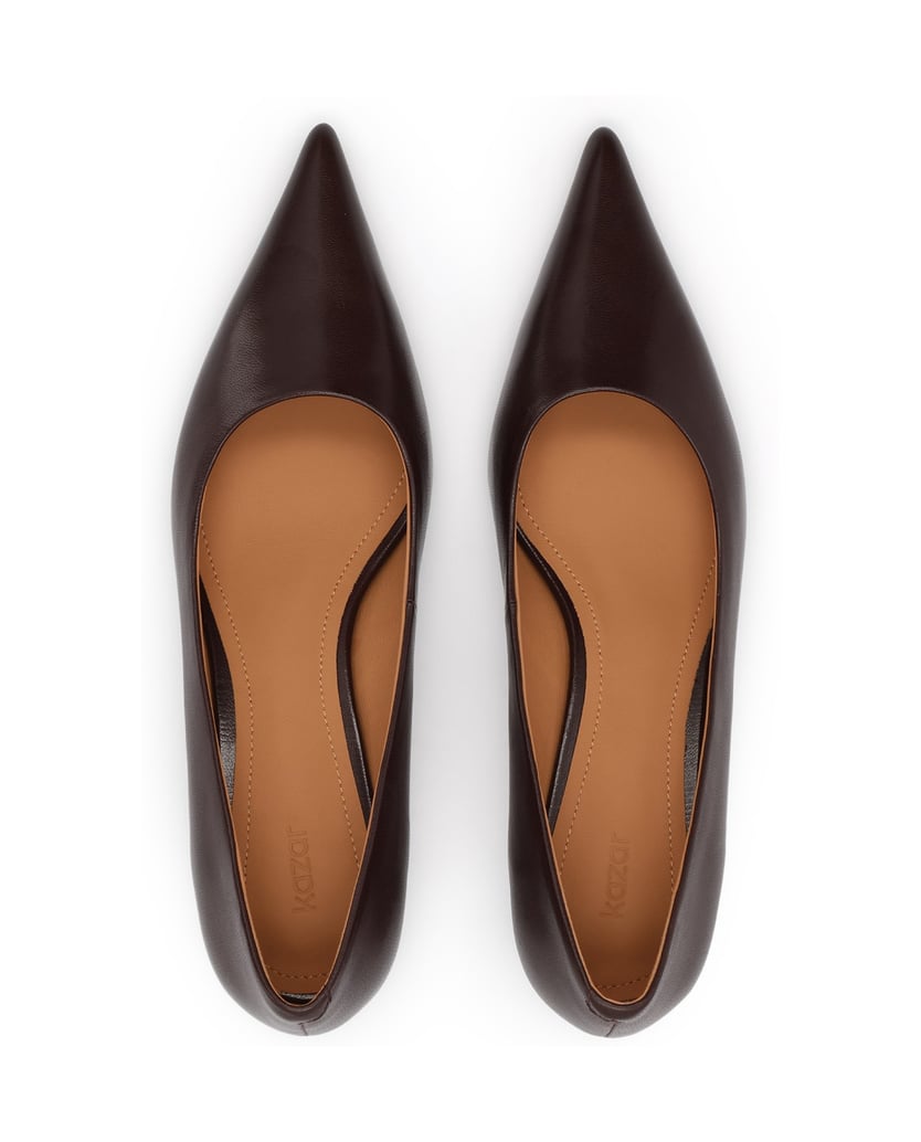 Kazar-Maroon-pumps-with-low-heel-červená
