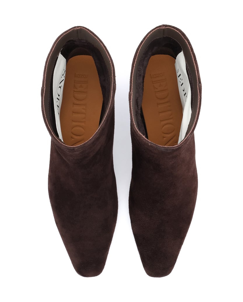 Kazar-Brown-suede-booties-from-EDITIONS-collection-hnedá