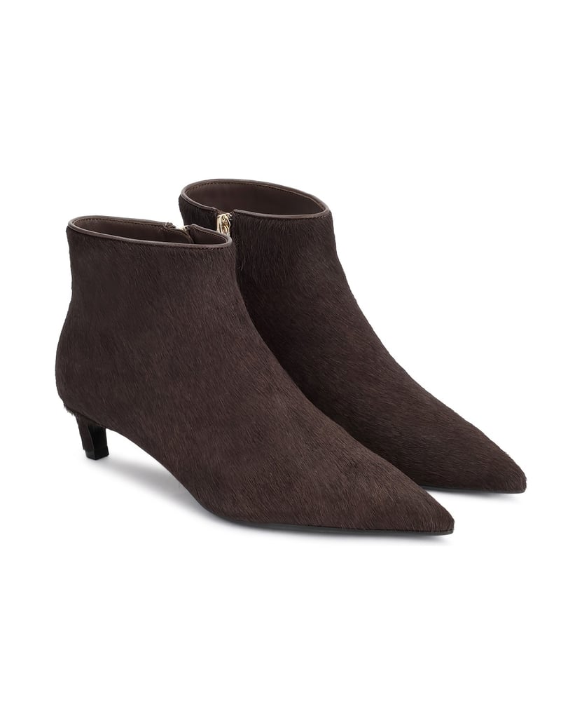 Kazar-Dark-brown-hair-on-leather-booties-with-a-low-heel-tmavá-hnedá