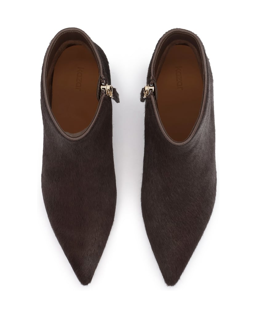 Kazar-Dark-brown-hair-on-leather-booties-with-a-low-heel-tmavá-hnedá
