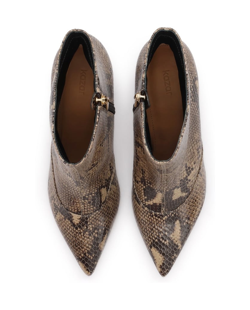 Kazar-Embossed-leather-booties-on-a-low-stiletto-heel-béžová