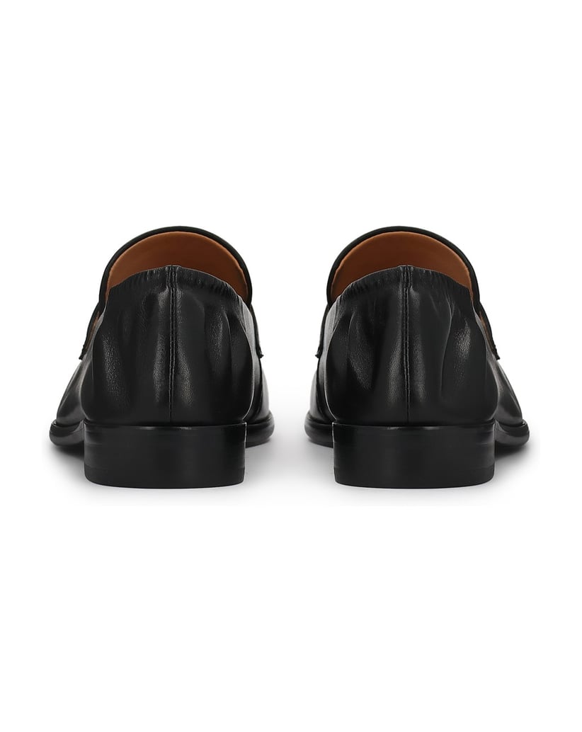 Kazar-Halbschuhe-aus-Leder-zum-Schieben-mit-elastischem-Gummi-an-der-Fersenkappe-schwarz