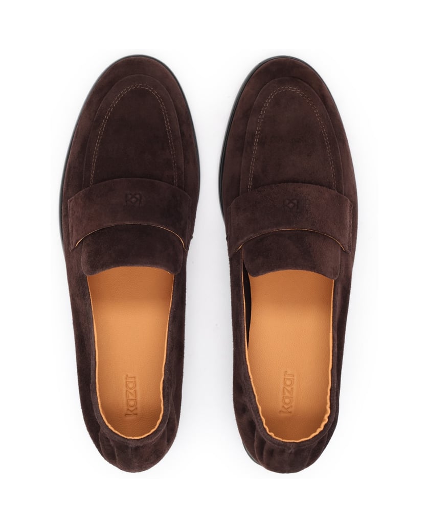 Kazar-Suede-loafers-in-brown-with-elastic-inserts-tmavá-hnedá