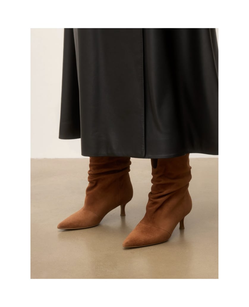 Kazar-Brown-booties-with-crinkled-upper-hnedá