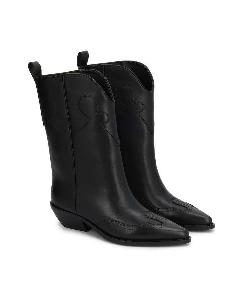 Kazar-Slip-on-cowboy-boots-in-genuine-leather-čierna