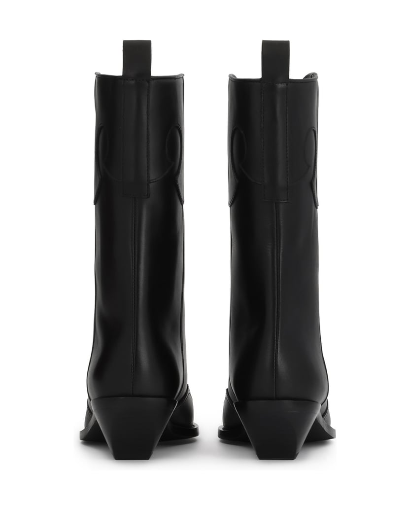 Kazar-Slip-on-cowboy-boots-in-genuine-leather-čierna