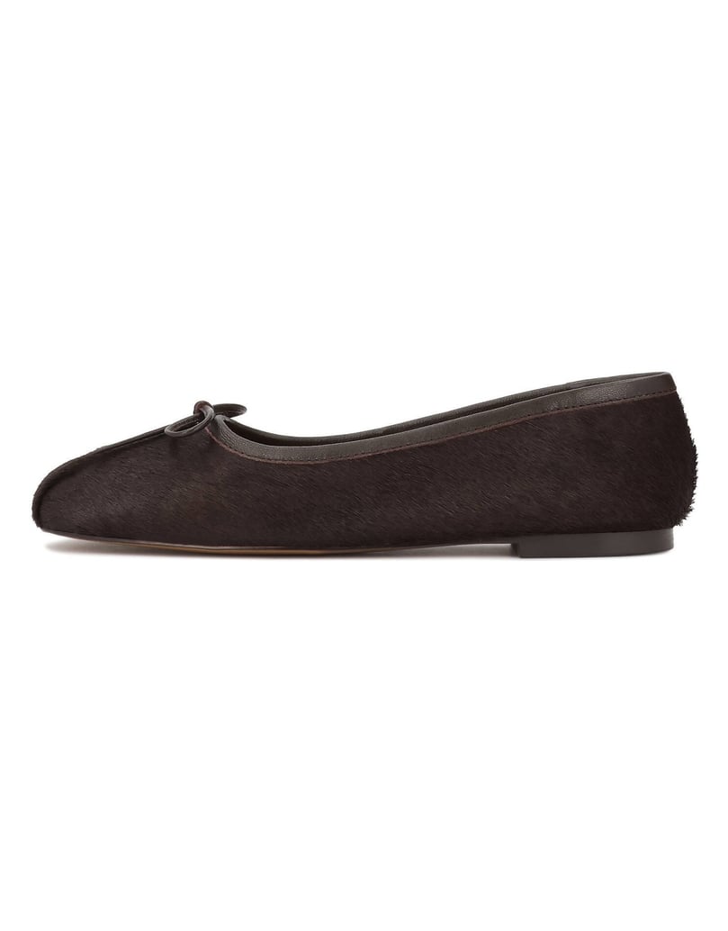 Kazar-Dark-brown-ballerinas-in-leather-with-natural-hair-finish-tmavá-hnedá