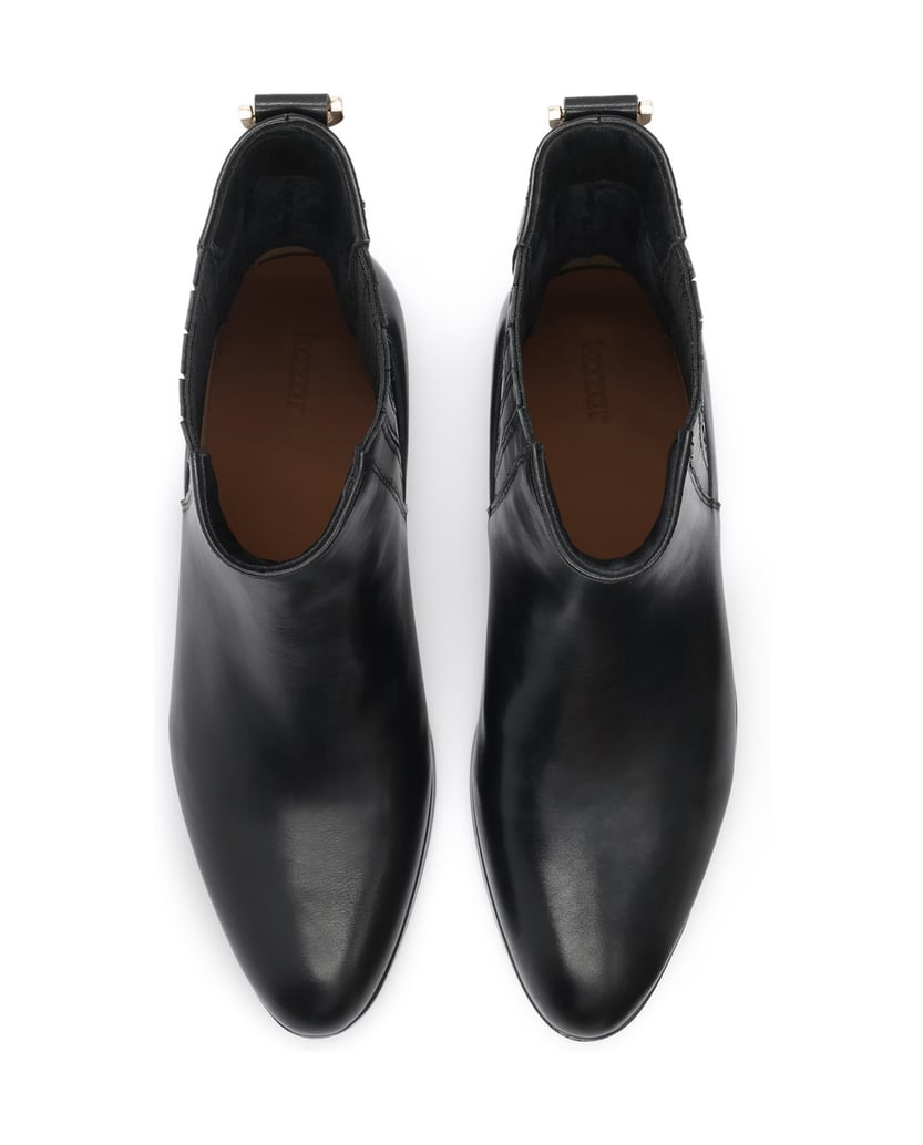 Kazar-Black-slip-on-Chelsea-boots-with-elastic-inserts-čierna