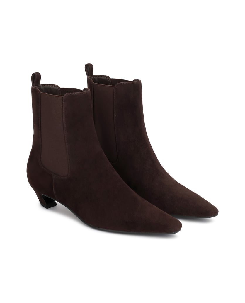 Kazar-Suede-booties-with-elongated-nose-tmavá-hnedá